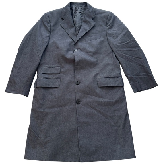 BURBERRY***Men’s Grey Long Jacket Blazer US 40***EUC $2850 - Picture 11 of 11